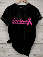 Women's Believe Print T-Shirt