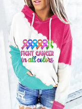 Print Hooded Long Sleeve Sweatshirt