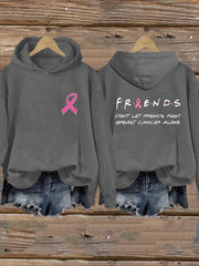Women's Don't Let Friends Fight Alone Print Hoodie