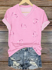 Women's Awareness Print Casual T-Shirt