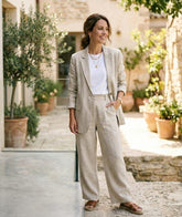 Women's Linen 2-Piece Suit