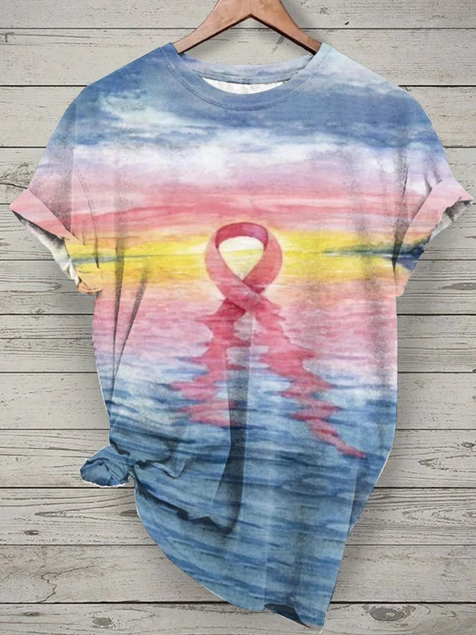 Women's  Printed Short-Sleeved T-Shirt