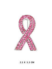 Women's Diamond Pink Ribbon Breast Prevention and Treatment Promotion Sign Care Breast Needle