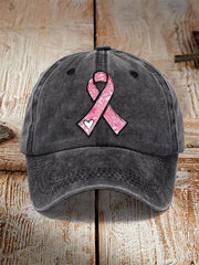 Pink Ribbon  Awareness Warrior Supporter Hat