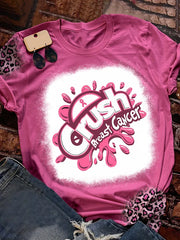 Women's  Awareness Print Short Sleeve T-Shirt