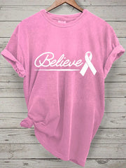 Women's  Believe Print T-Shirt