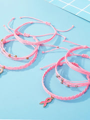 Women's Awareness Braided Twist Bracelet