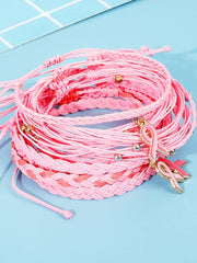 Women's Awareness Braided Twist Bracelet