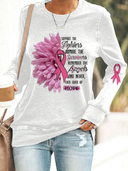Women'S Casual Awareness Long-Sleeved Sweatshirt