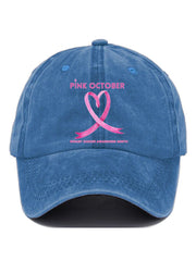 Pi̇nk October  Awareness Month Print Baseball Cap