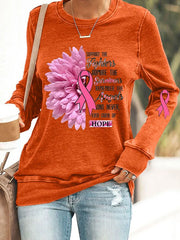 Women'S Casual Awareness Long-Sleeved Sweatshirt