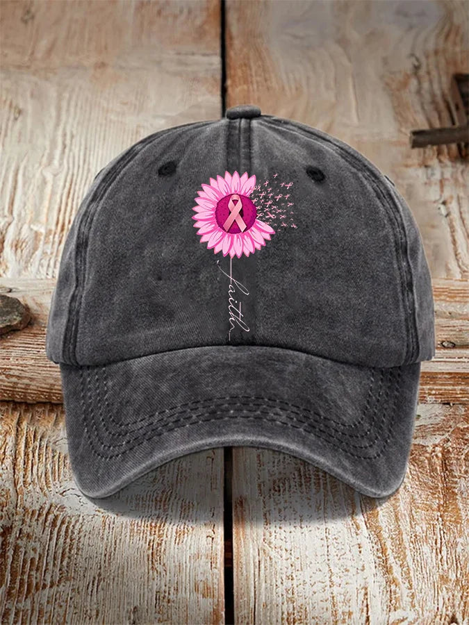 Pink Ribbon Faith  Warrior Supporter Hat