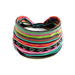 Bohemian Printed Wide Headband, Elastic Sports Hair Band Women Yoga Hair Accessories