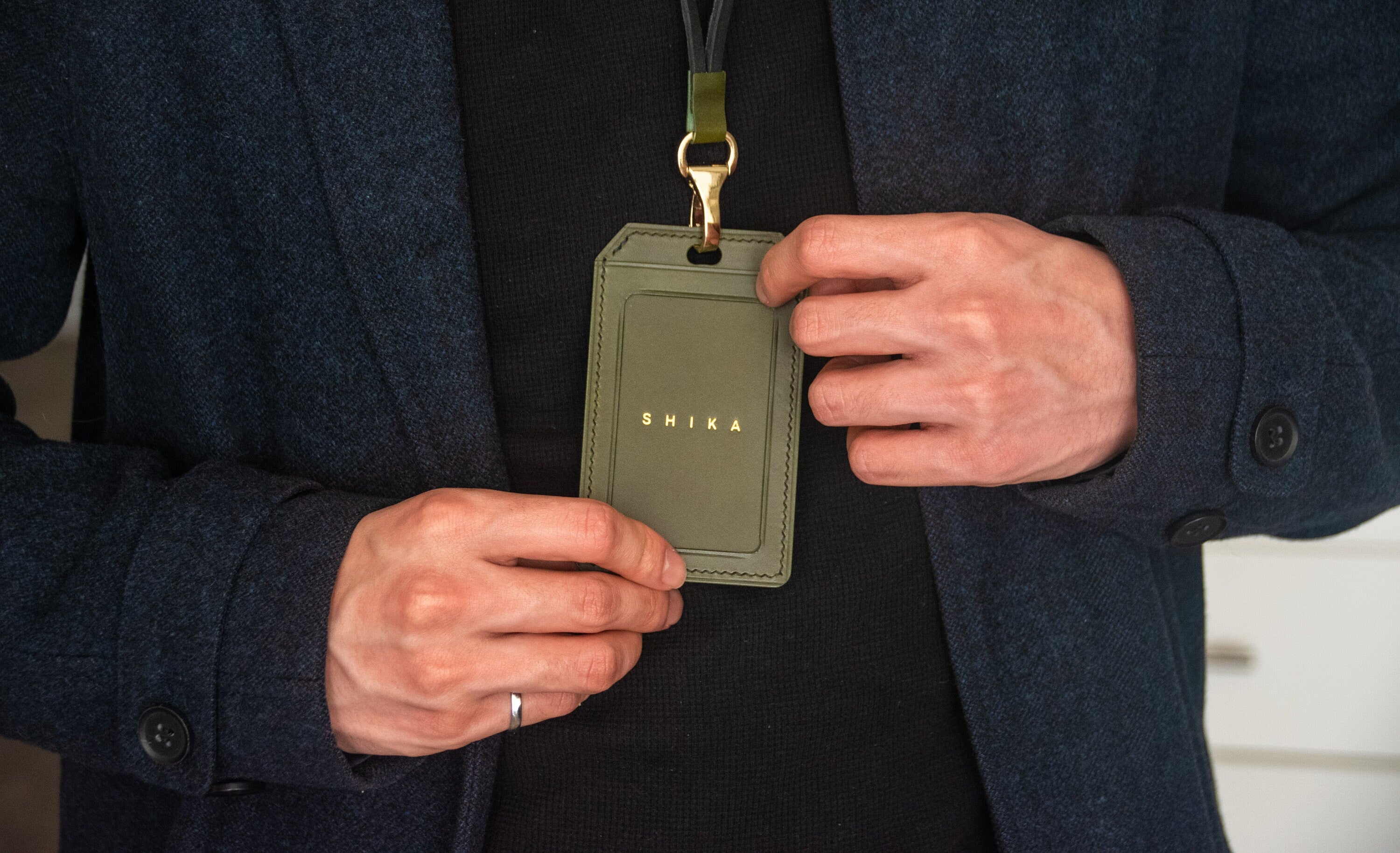 Personalized ID Holder with Lanyard, Custom ID Badge Holder