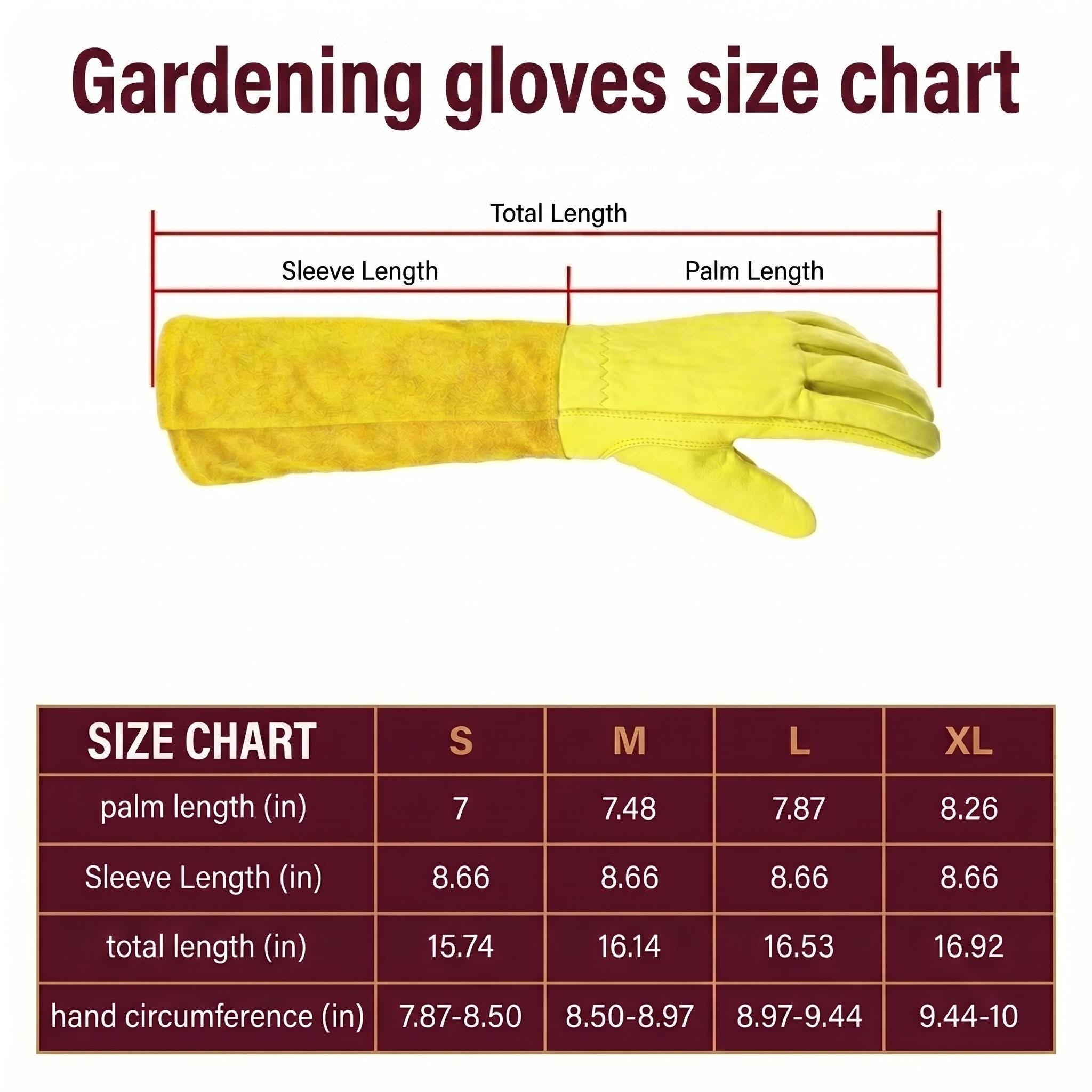 Personalized Long Cuff Leather Gardening Gloves, Rose Pruning Garden Gloves, Yard Work Gloves